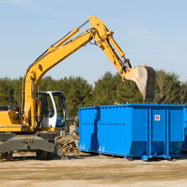 what size residential dumpster rentals are available in Afton